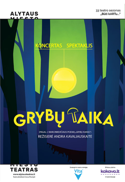 Pirkti bilietus „GRYBŲ TAIKA“ Alytus, Alytaus miesto teatras Kovas 22