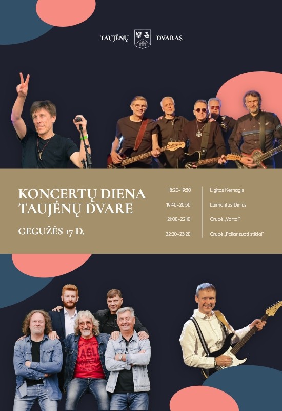 Pirkti bilietus Koncertų diena Taujėnų dvare Taujėnai, Taujėnų dvaras Gegužė 17