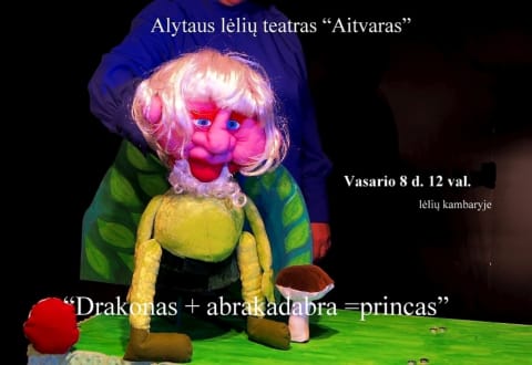 Pirkti bilietus Spektaklis „Drakonas + abrakadabra = princas” Alytus, Lėlių kambarys Vasaris 08