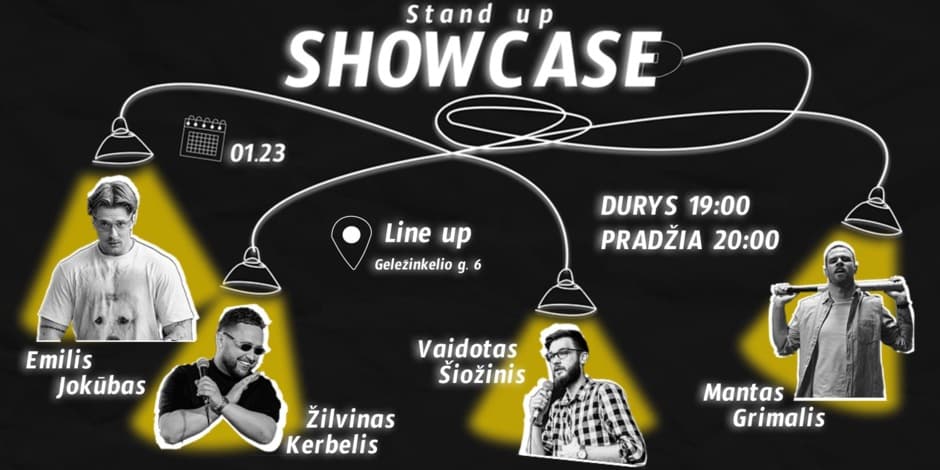 Buy tickets Stand Up SHOWCASE Vilnius Vilnius, Line Up January 23