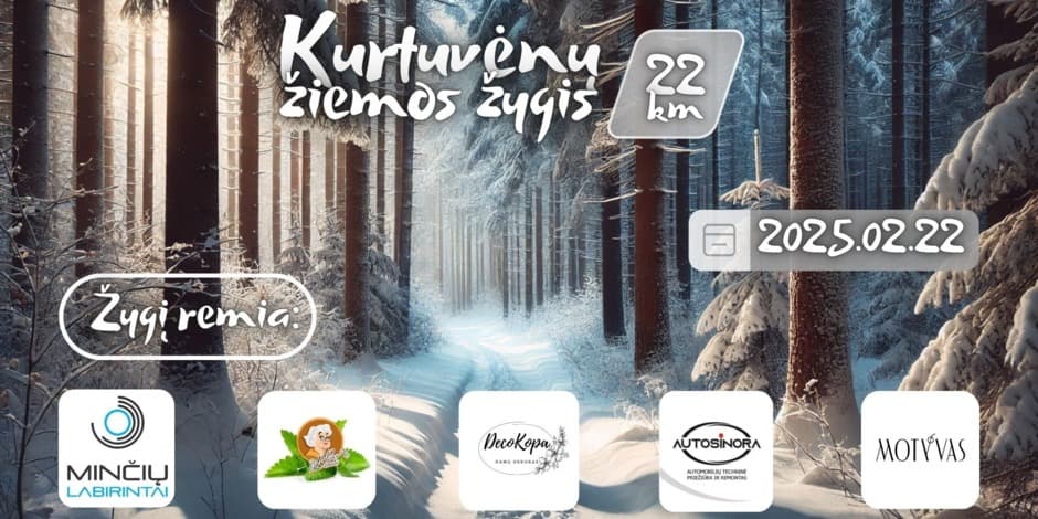 Buy tickets Kurtuvėnų žiemos žygis Kurtuvėnai, Kurtuvėnų Šv. apaštalo Jokūbo bažnyčia February 22