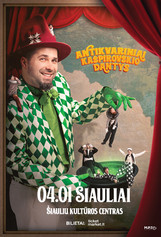 Купить билеты Antikvariniai Kašpirovskio dantys | Šiauliai Šiauliai, Šiaulių kultūros centras Апрель 01