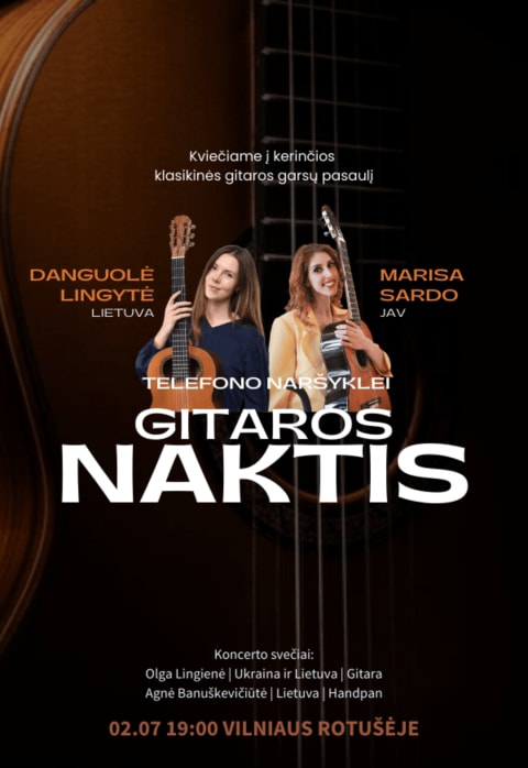 Pirkti bilietus Gitaros Naktis Vilniaus Rotušėje Vilnius, Vilniaus miesto Rotušė Vasaris 07