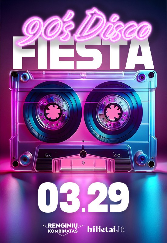Pirkti bilietus 90's Disco fiesta Klaipėda | Patruliai afterparty Klaipėda, Renginių kombinatas Kovas 29-30