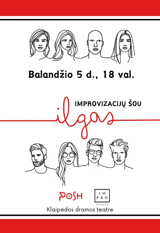 Pirkti bilietus Improvizacijų šou Ilgas Klaipėda, Klaipėdos dramos teatras Balandis 05