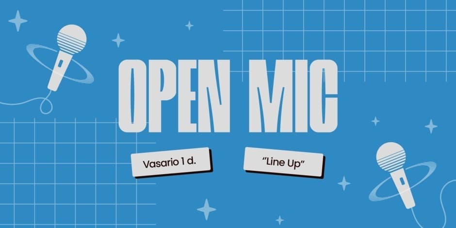 Pirkti bilietus Com.Unija Open Mic | Line-Up Vilnius, Line Up Vasaris 01