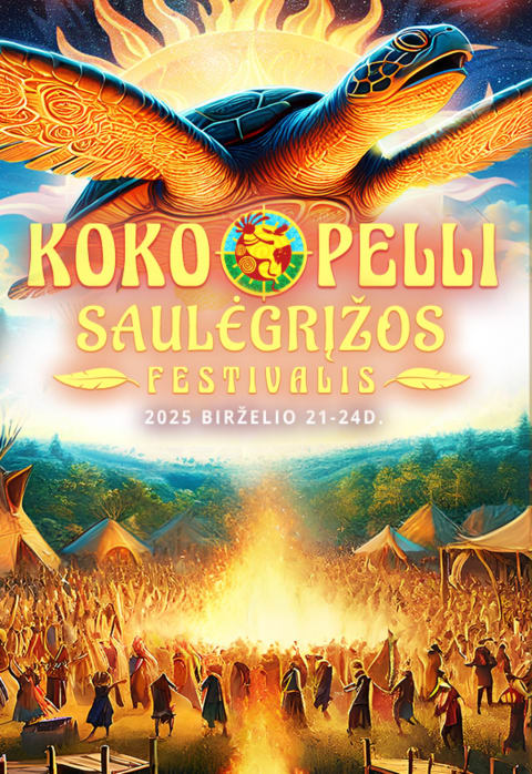 Pirkti bilietus Kokopelli saulėgrįžos festivalis 2025 Klaipėda, Vinetu kaimas Birželis 21-24