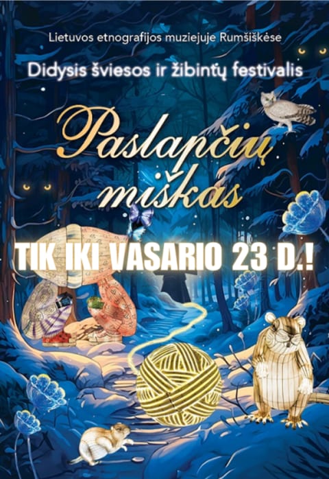 Pirkti bilietus Didysis šviesos ir žibintų festivalis „Paslapčių miškas“ Rumšiškės, Lietuvos etnografijos muziejus Vasaris 23