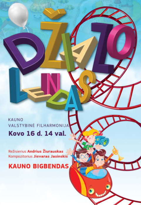 Buy tickets DŽIAZOLENDAS - muzikiniai nuotykiai su Andriumi Žiurausku ir Kauno bigbendu Kaunas, Kauno valstybinė filharmonija March 16