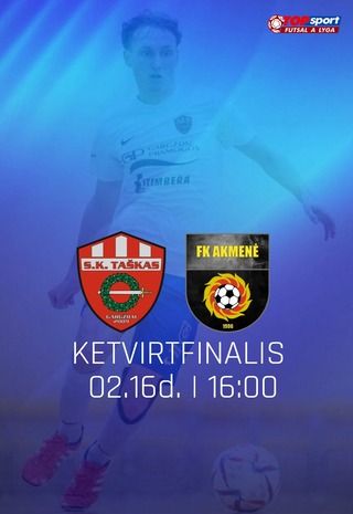 Pirkti bilietus TOPsport Futsal A lyga: Ketvirtfinalis 