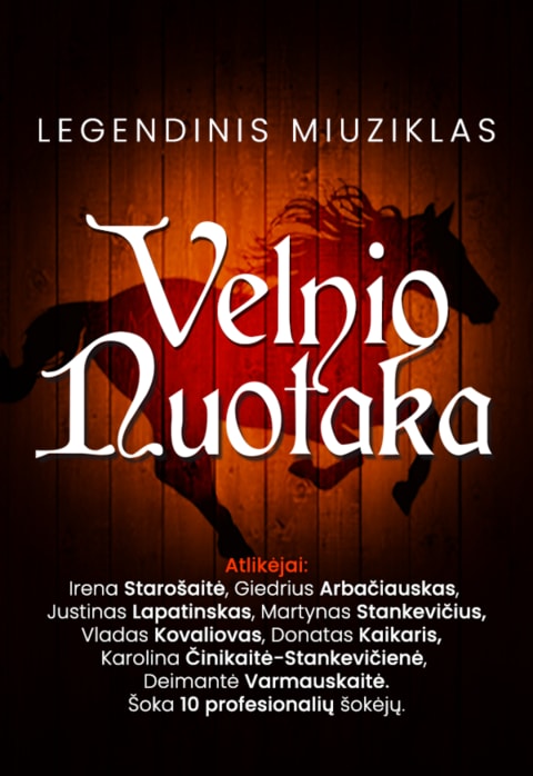 Pirkti bilietus Miuziklas „VELNIO NUOTAKA“ | Vilkaviškis Vilkaviškis, Vilkaviškio kultūros centras Balandis 04