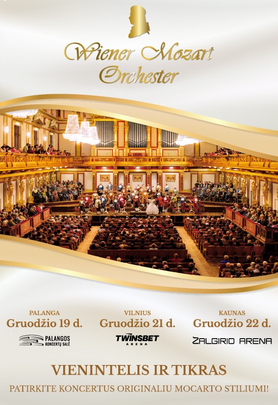 Pirkti bilietus (Vilnius) VIENNA MOZART ORCHESTRA Vilnius, Twinsbet Arena Gruodis 21