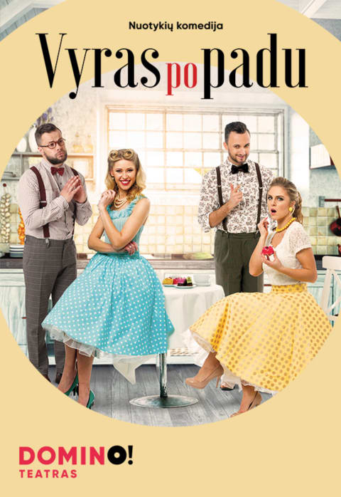 Pirkti bilietus DOMINO teatras | komedija VYRAS PO PADU Marijampolė, Marijampolės dramos teatras Gegužė 03