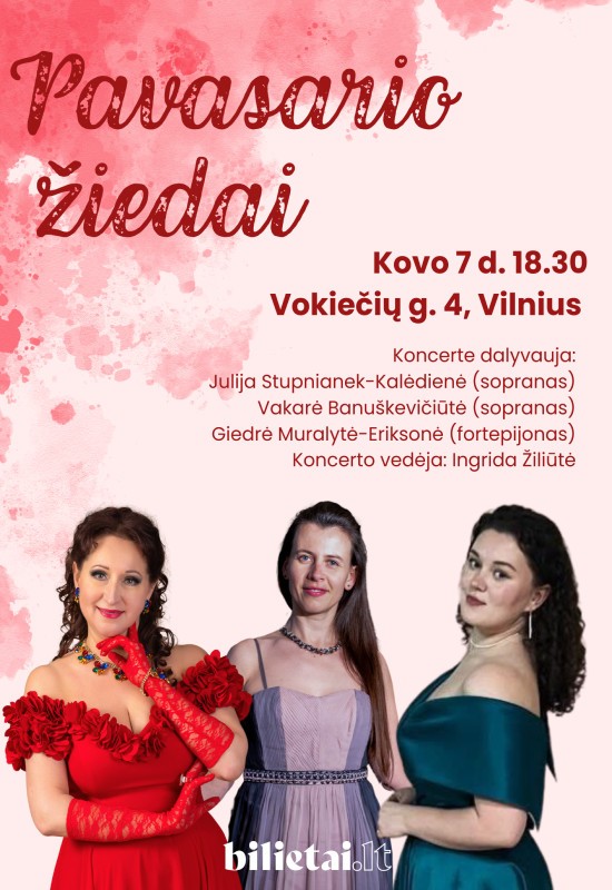 Pirkti bilietus (PERKELTAS) Pavasario žiedai Vilnius, Dailininkų sąjungos galerija Kovas 07