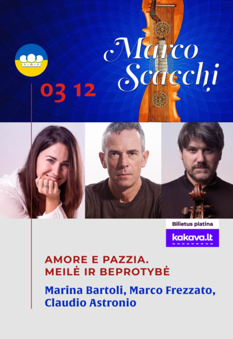 Buy tickets Amore e Pazzia. Meilė ir beprotybė Vilnius, Valdovų rūmai March 12