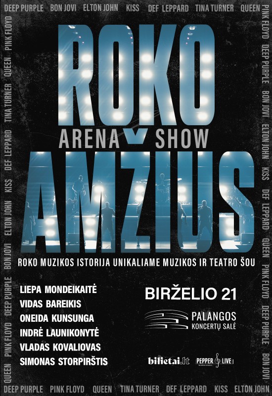 Pirkt biļetes ROKO AMŽIUS: ARENA SHOW Palanga, Palangos koncertų salė Jūnijs 21