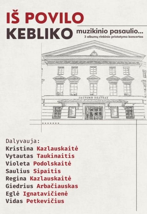 Pirkti bilietus Legendiniai Jaunimo teatro aktoriai surengs koncertą Kaune Kaunas, Kauno kultūros centro Girstučio padalinys Balandis 28