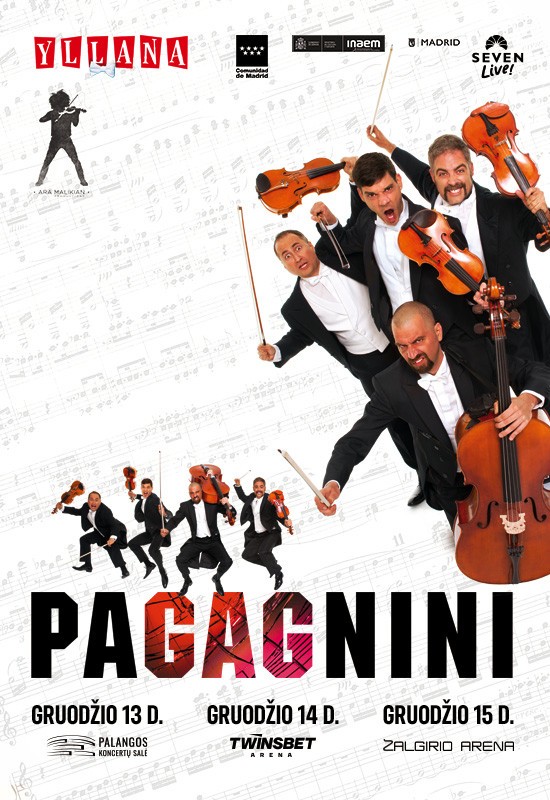 Pirkti bilietus PAGAGNINI (Vilnius) Vilnius, Twinsbet Arena Gruodis 14