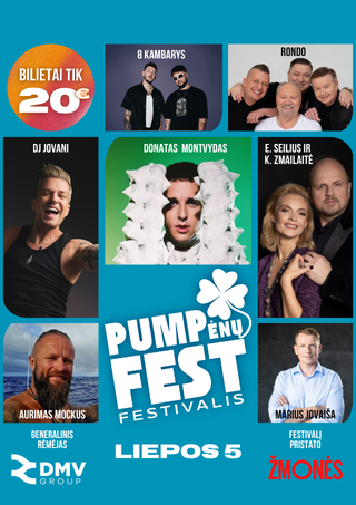 Pirkti bilietus Pumpėnų festivalis 2025 Pumpėnai, Pumpėnų gimnazijos stadionas Liepa 05