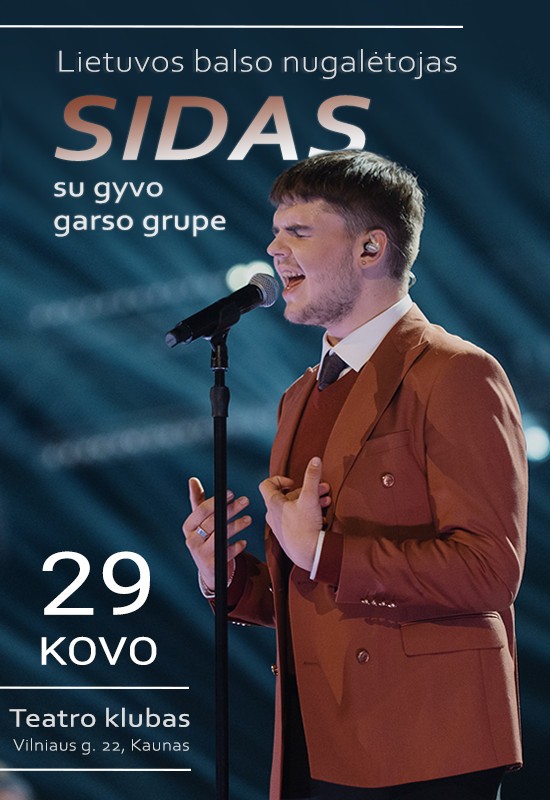 Купить билеты PAPILDOMAS Sido Gvozdiovo koncertas su gyvo garso grupe Kaunas, Teatro klubas Март 29