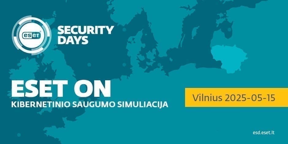 Pirkti bilietus ESET ON: Capture the Flag kibernetinio saugumo simuliacija Vilnius, Tech Arts Gegužė 15