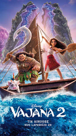 Pirkt biļetes Vajana 2 (Moana 2) Vilnius, MULTIKINO Ozas Marts 17