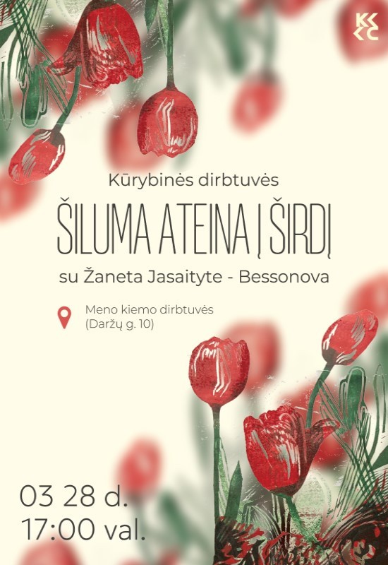 Pirkti bilietus Kūrybinės dirbtuvės su Žaneta Jasaityte-Bessonova 