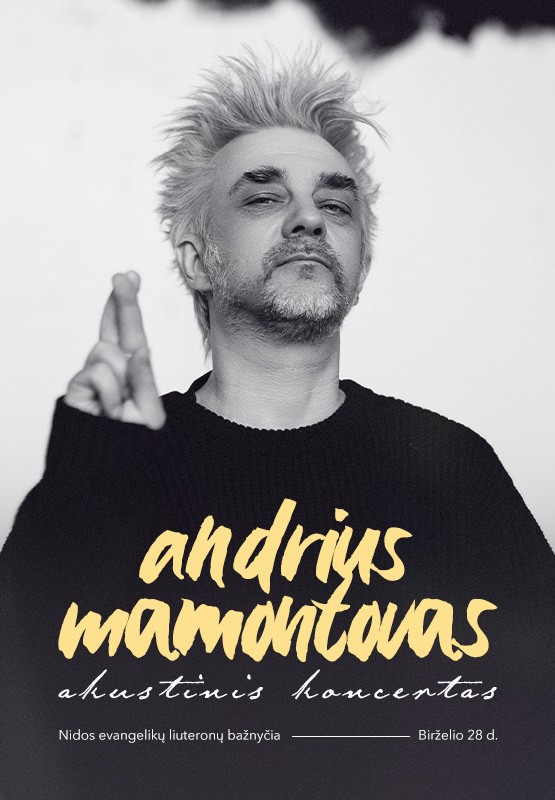 Buy tickets Andrius Mamontovas | Nida Nida, Nidos evangelikų liuteronų bažnyčia June 28