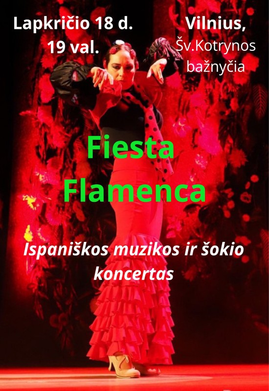 Pirkti bilietus FIESTA FLAMENCA | Vilnius Vilnius, Šv. Kotrynos bažnyčia Lapkritis 18