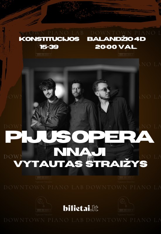 Pirkti bilietus Repo ir RnB sintezė: Pijus Opera and Nnaji Vilnius, Downtown Piano Lab Balandis 04