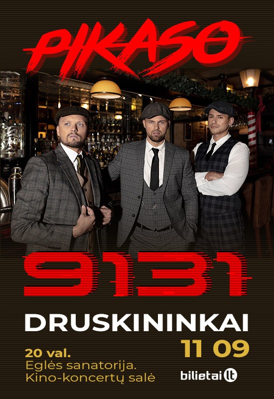 Pirkti bilietus PIKASO - 25-mečio koncertinis turas 9131 | Druskininkai Druskininkai, Eglės sanatorija Lapkritis 09