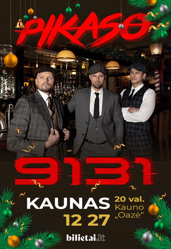 Pirkti bilietus PIKASO - 25-mečio koncertinis turas 9131 | Kaunas Kaunas, Kauno OAZĖ Gruodis 27