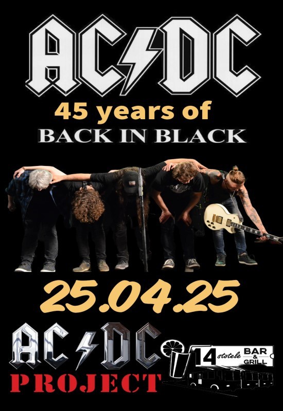 Pirkti bilietus AC/DC PROJECT pristato: 45 Years of Back In Black Kaunas, Rock Cafe 14 Stotelė Balandis 25