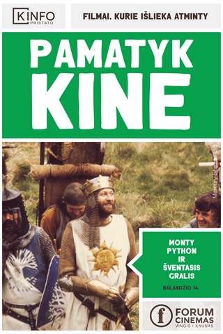 Pirkti bilietus Pamatyk kine: Monty Python ir šventasis Gralis (1975) Vilnius, Forum Cinemas Vingis (Vilniuje) Balandis 14