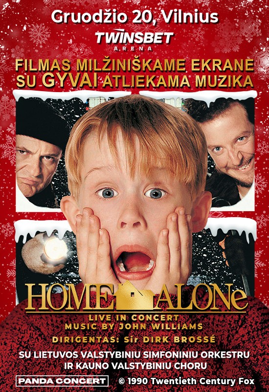 Pirkti bilietus Home Alone Live in Concert | Su Lietuvos valstybiniu simfoniniu orkestru ir Kauno valstybiniu choru Vilnius, Twinsbet Arena Gruodis 20