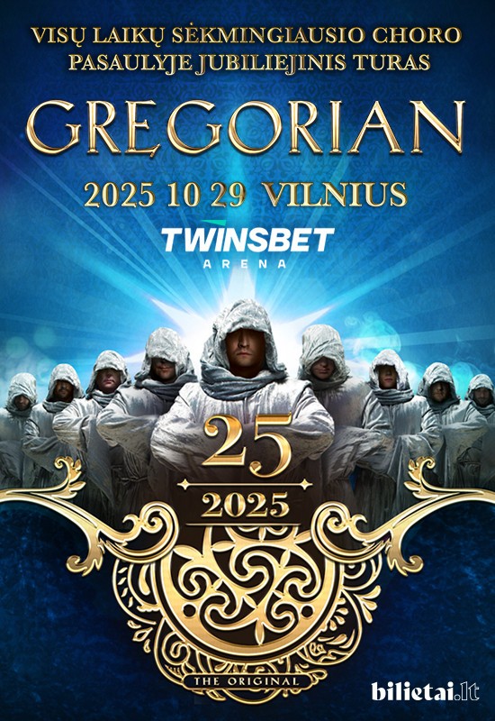 Pirkti bilietus Gregorian | Vilnius Vilnius, Twinsbet Arena Spalis 29