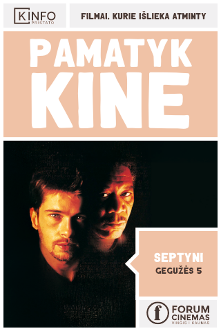 Pirkti bilietus Pamatyk kine: Septyni (1995) Kaunas, Forum Cinemas Kaune Gegužė 05