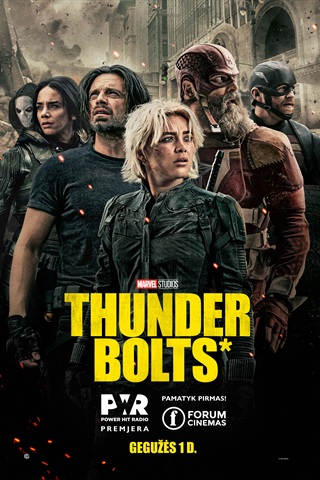 Pirkt biļetes POWER HIT RADIO premjera: Thunderbolts* Kaunas, Forum Cinemas Kaune Maijs 01