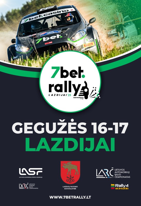 Pirkti bilietus 7bet Rally Lazdijai '25 Lazdijai, Lazdijų rajonas Gegužė 17