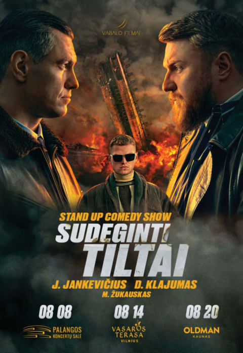 Buy tickets Justinas Jankevičius ir Dominykas Klajumas: Sudeginti tiltai | Vilnius Vilnius, Vasaros terasa August 14