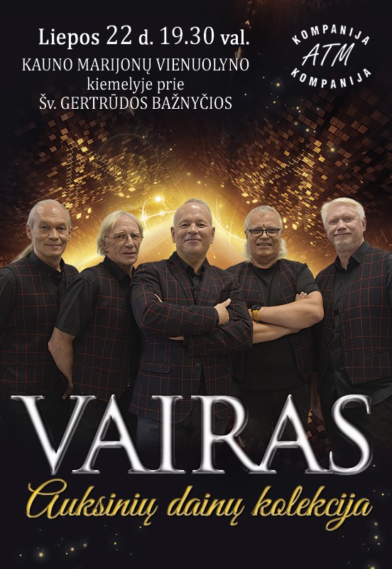 Buy tickets Grupė VAIRAS Kaunas, Marijonų vienuolyno kiemelis July 22