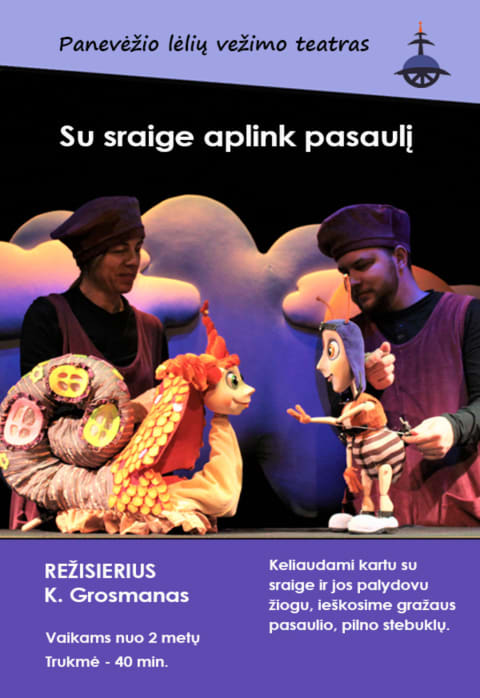 Pirkti bilietus „SU SRAIGE APLINK PASAULĮ“ , rež. K.Grosmanas Panevėžys, Panevėžio lėlių vežimo teatras Gegužė 11