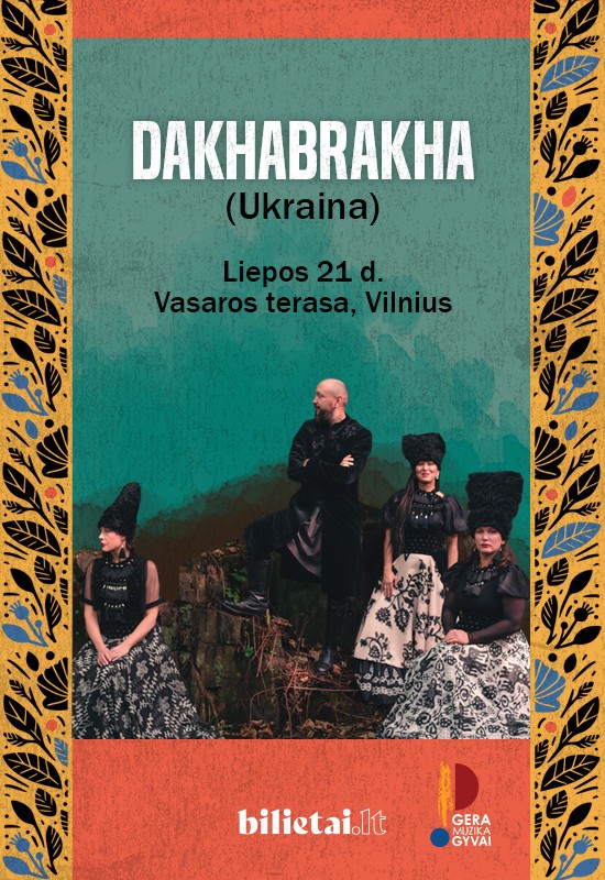 Купить билеты Dakhabrakha koncertas (Ukraina) Vilnius, Vasaros terasa Июль 21