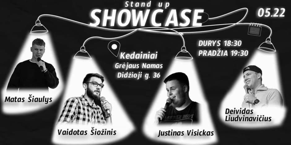 Pirkti bilietus Stand Up SHOWCASE KĖDAINIAI Kėdainiai, „Grėjaus namas“ Gegužė 22