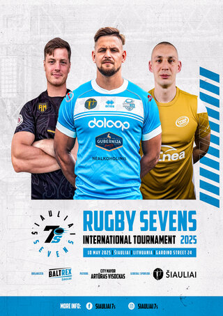 Купить билеты RUGBY SEVENS | International tournament 2025 Šiauliai, Šiaulių regbio akademijos stadionas Май 10