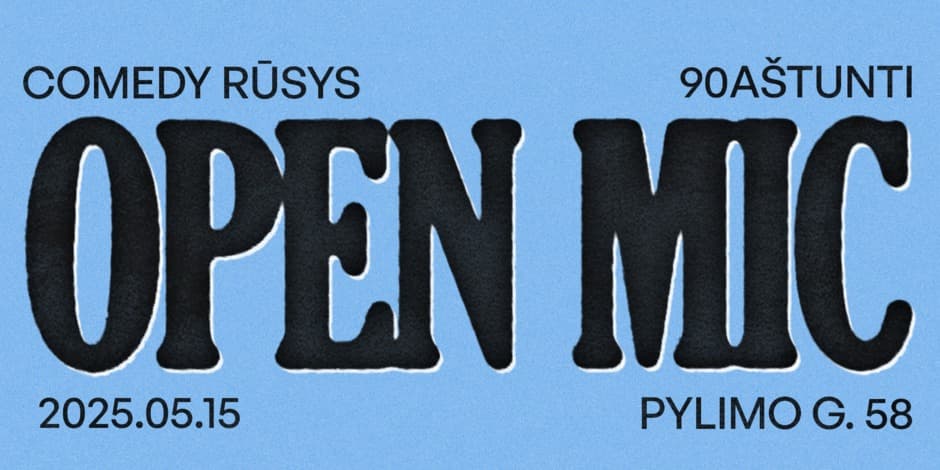 Pirkti bilietus Comedy Rūsys Vilnius, Devyniasdešimt aštunti Gegužė 15