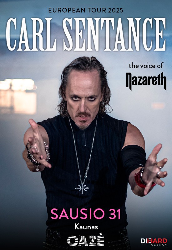 Купить билеты CARL SENTANCE - The Voice of NAZARETH  European Tour 2025 - Kaunas Kaunas, Kauno OAZĖ Январь 31
