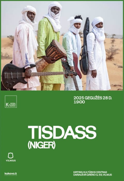 Pirkt biļetes TISDASS (Niger) koncertas | Vilnius Vilnius, Kirtimų kultūros centras Maijs 28