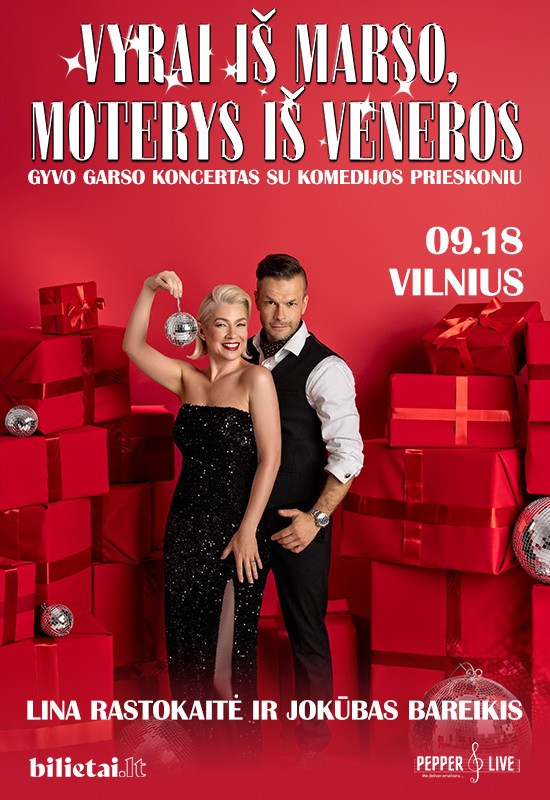 Pirkt biļetes Vyrai iš Marso, moterys iš Veneros | Vilnius Vilnius, Šv. Kotrynos bažnyčia Septembris 18