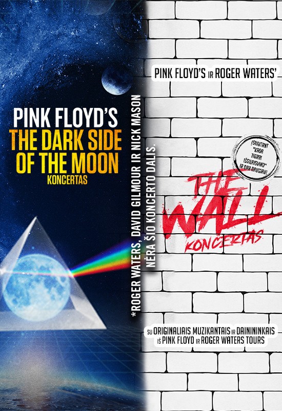 Pirkti bilietus Dark Side of The Moon & The Wall - In Concert Vilnius, COMPENSA koncertų salė Balandis 22